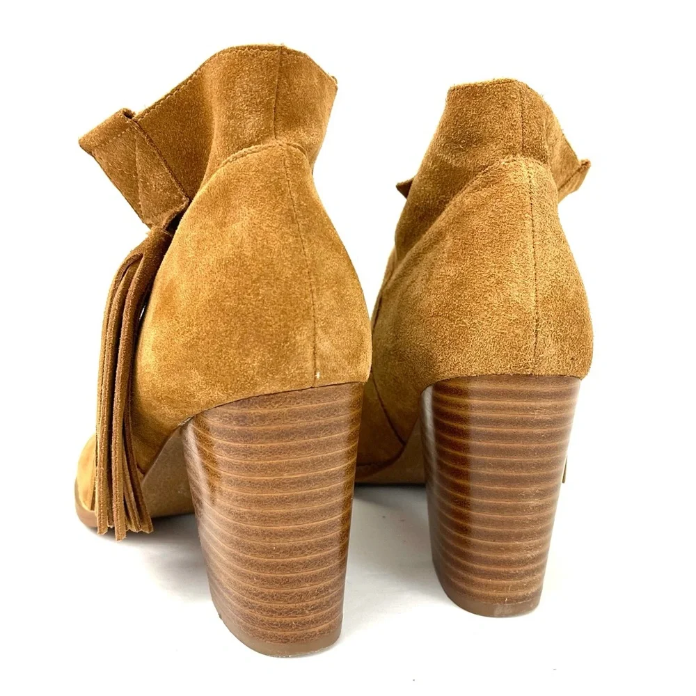 Crown Vintage Raffa Western Fringe Ankle Bootie